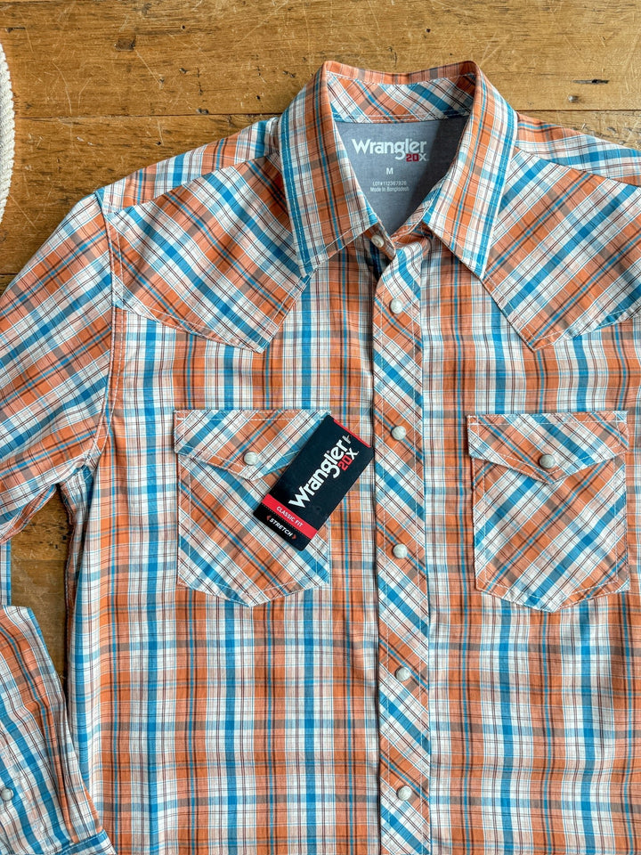 Keller Wrangler Men's Plaid Pearl Snap