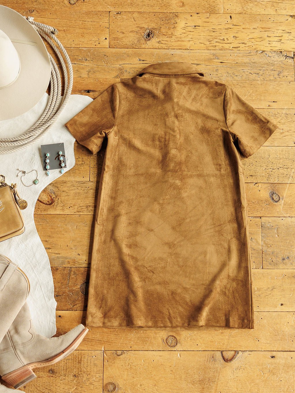 Melstone Faux Suede Dress