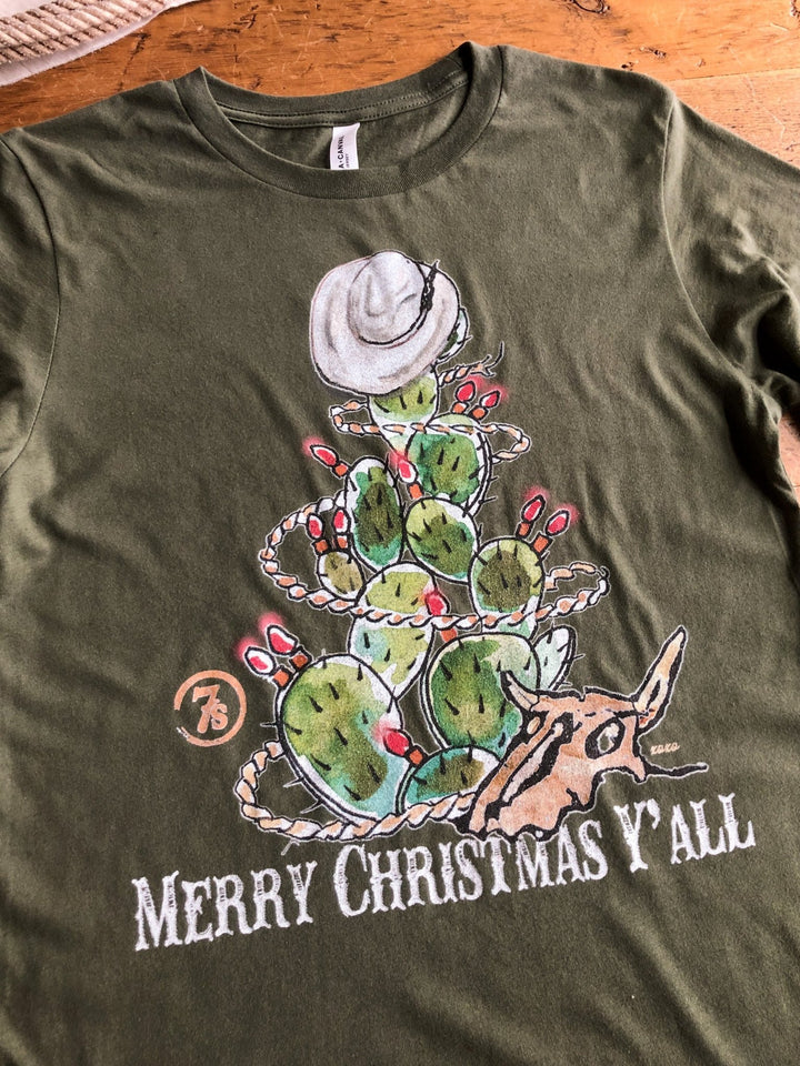 Merry Christmas Y'all Graphic Tee