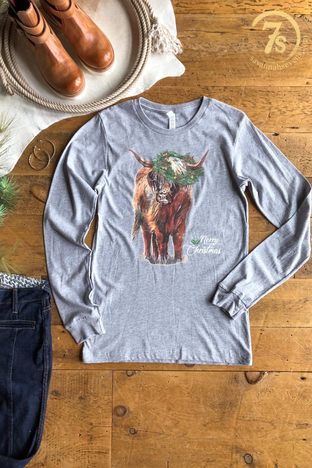 Merry Highland Graphic Tee