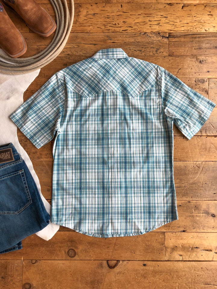 Newton Wrangler Men's Plaid Pearl Snap