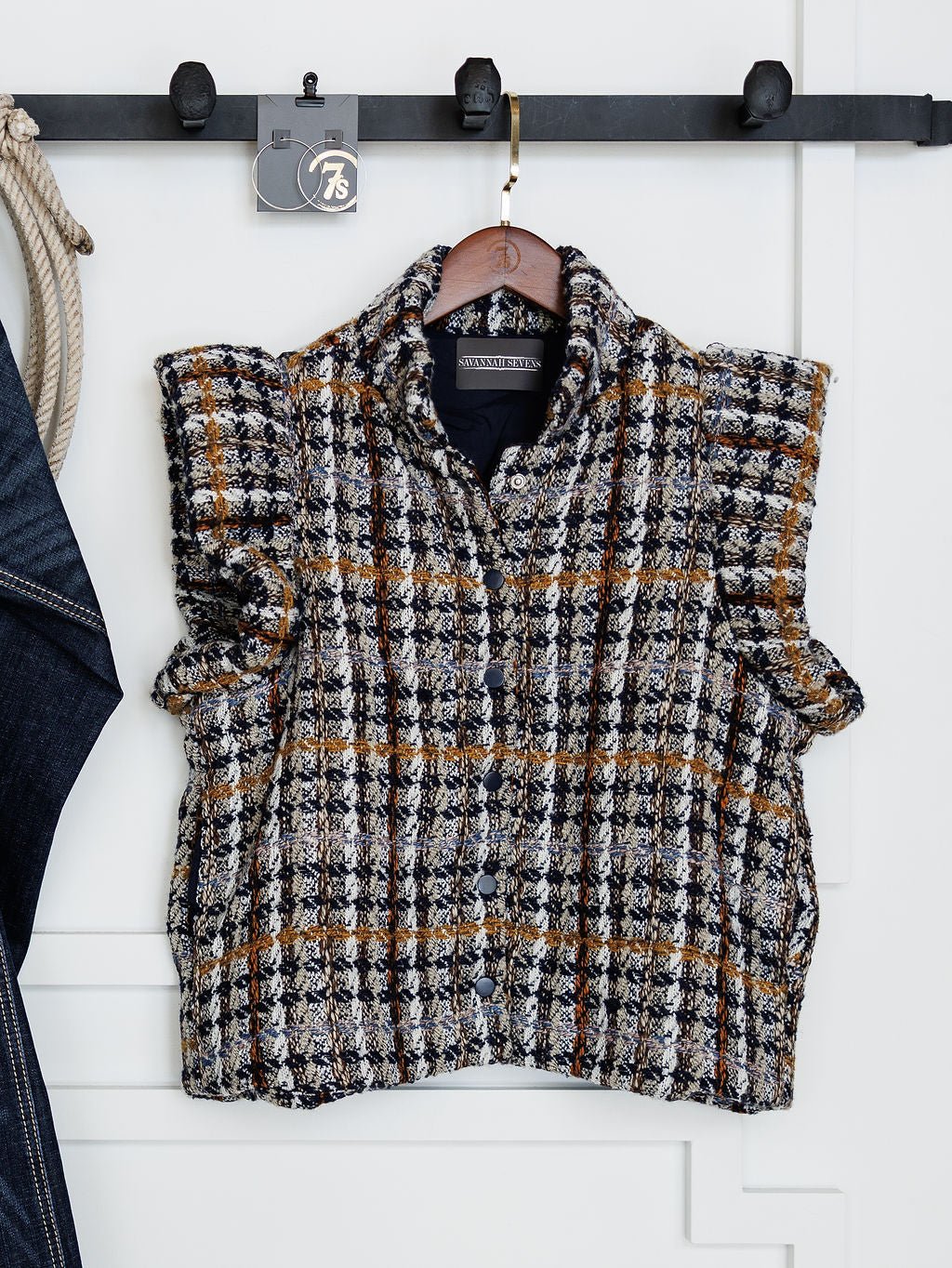 Otsego Plaid Tweed Vest
