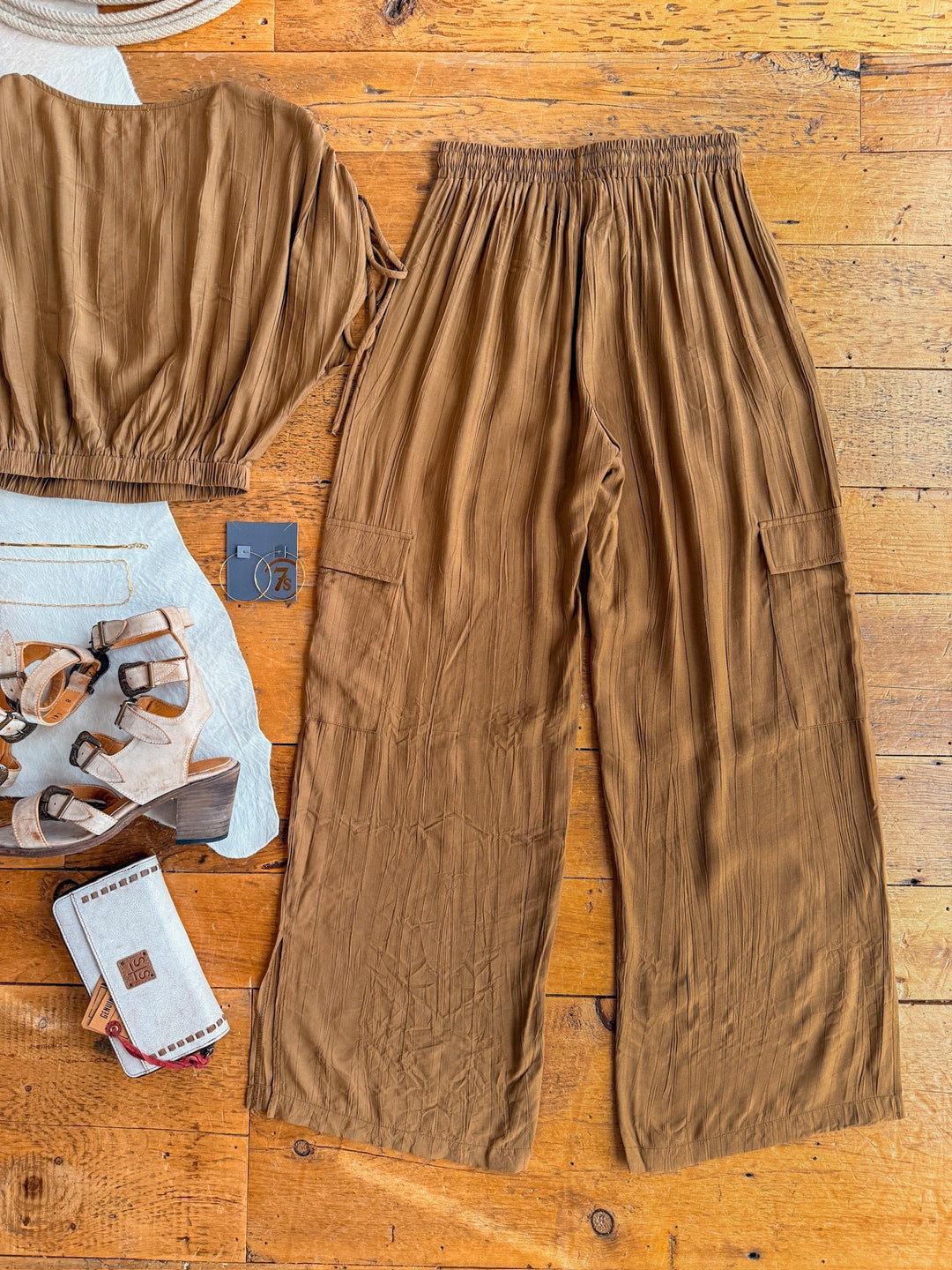 Ravenna Bronze High Waisted Pant Set
