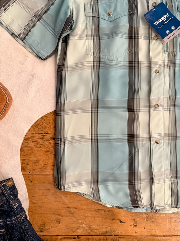 Richardson Wrangler Men's Plaid Polo