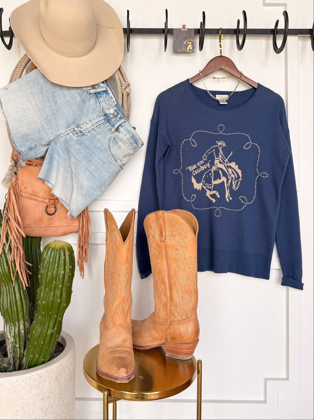 Ride 'Em Cowboy Knit Top