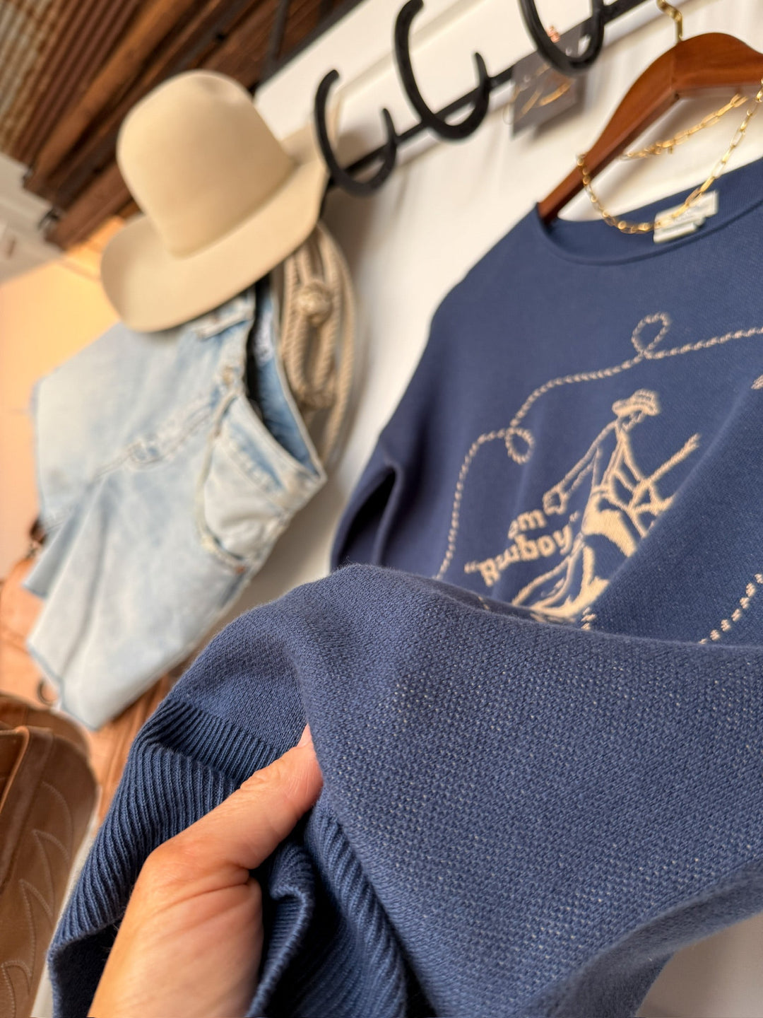 Ride 'Em Cowboy Knit Top