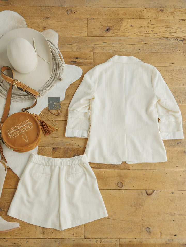 Saco Cream Blazer Set