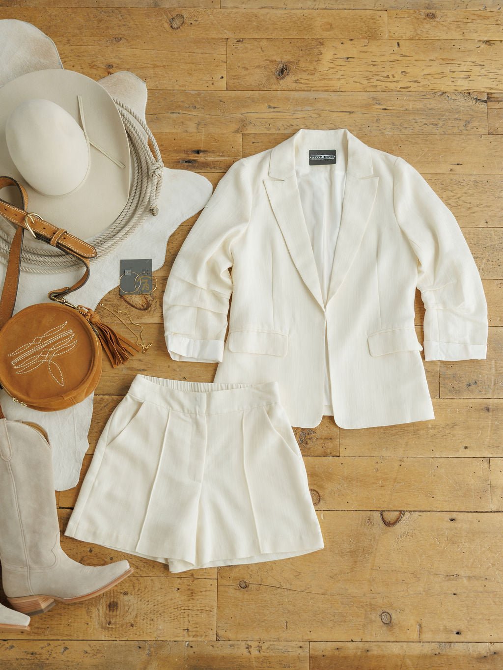 Saco Cream Blazer Set