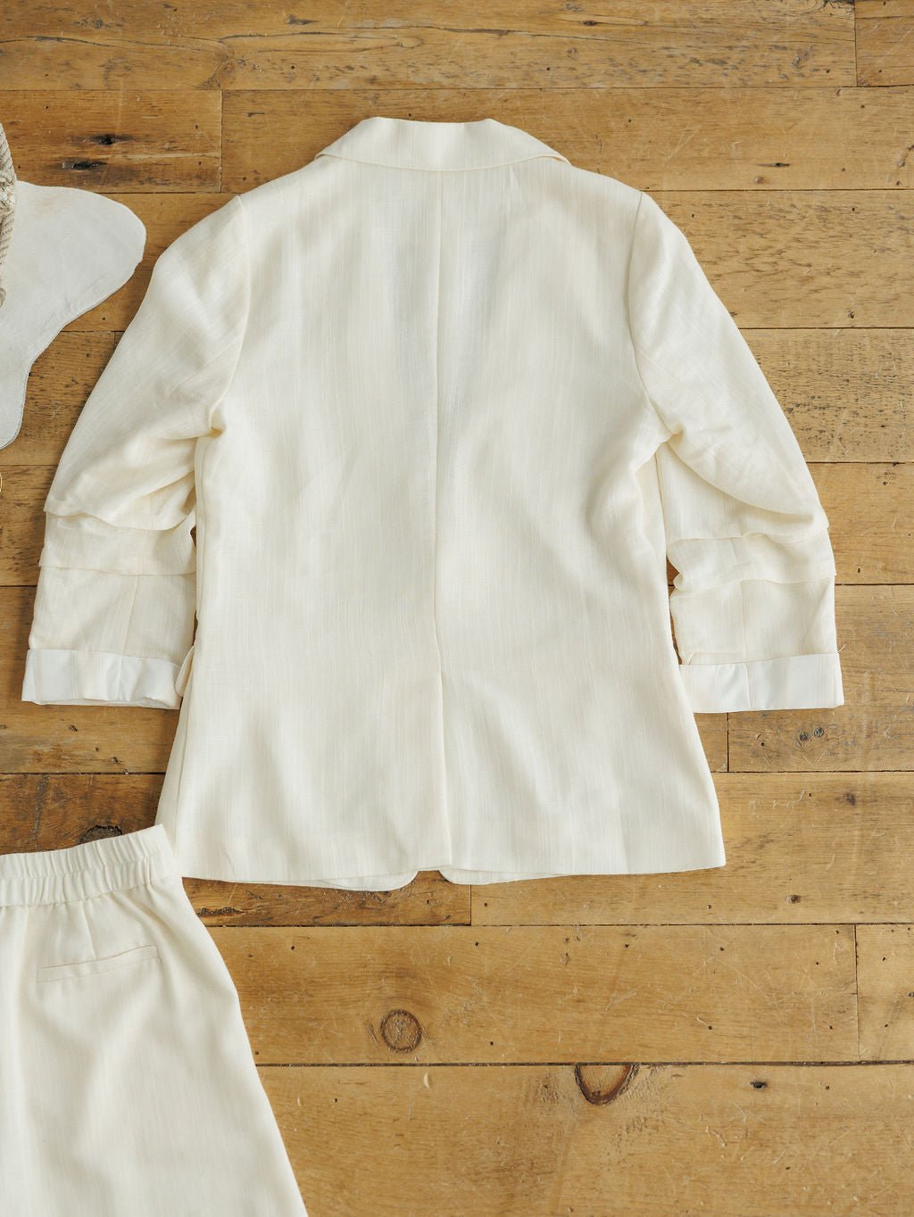 Saco Cream Blazer Set