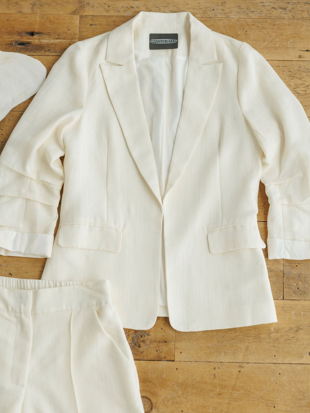 Saco Cream Blazer Set