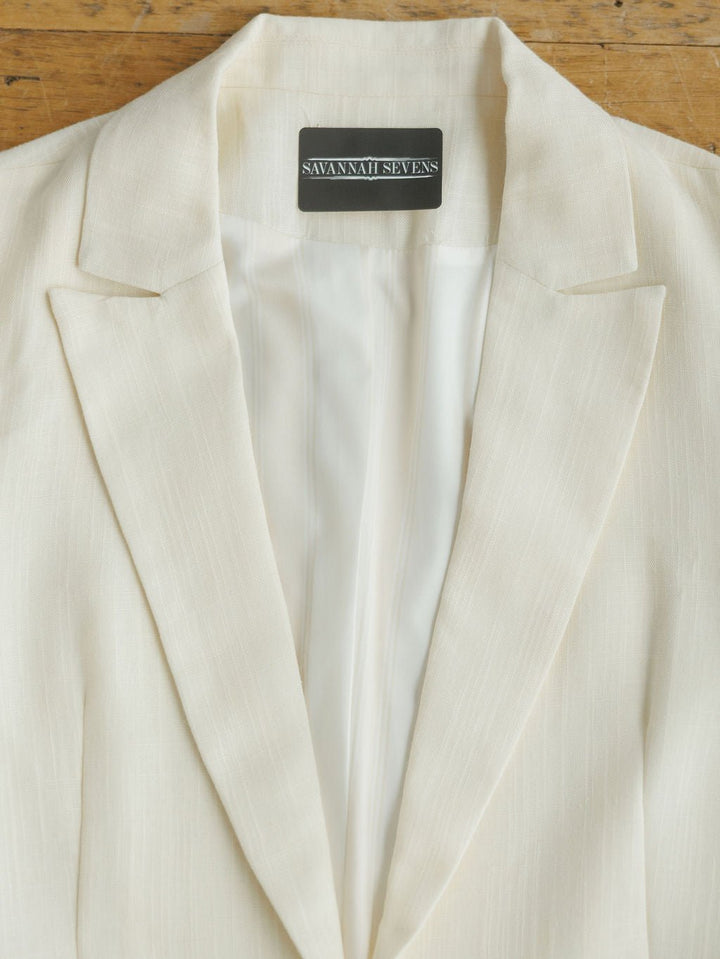 Saco Cream Blazer Set