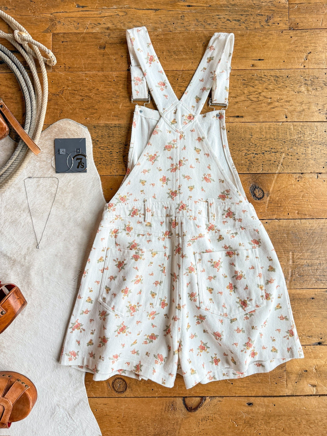 Sibley Floral Denim Overalls