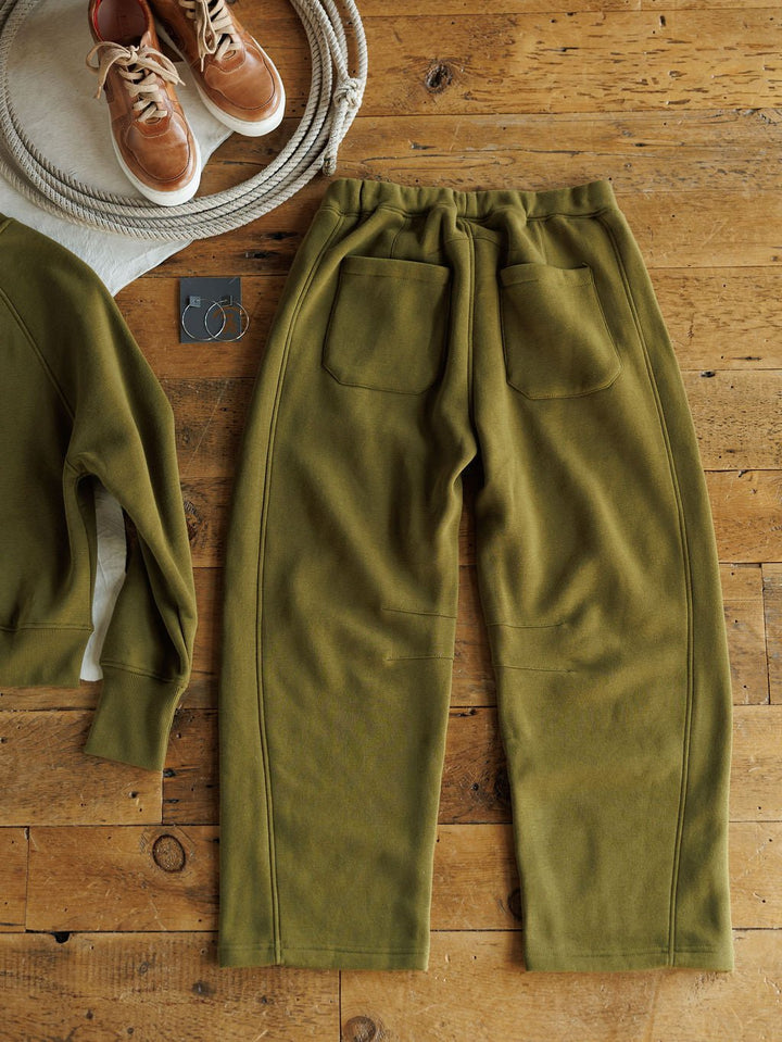Talbot Olive High Waisted Barrel Pants