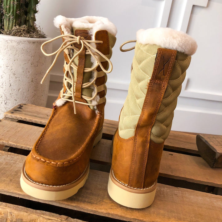 Telluride Leather Shearling Boots