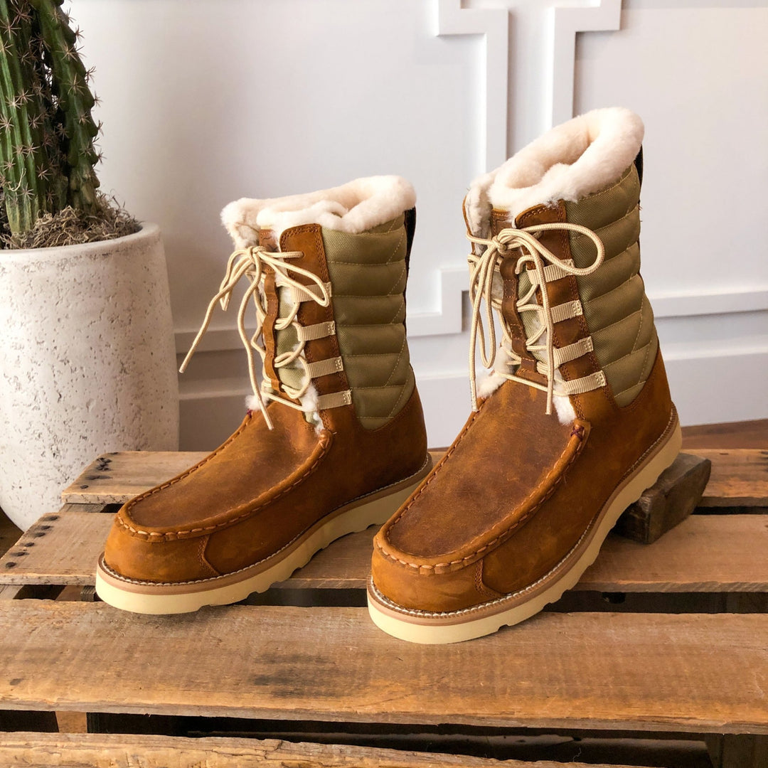 Telluride Leather Shearling Boots
