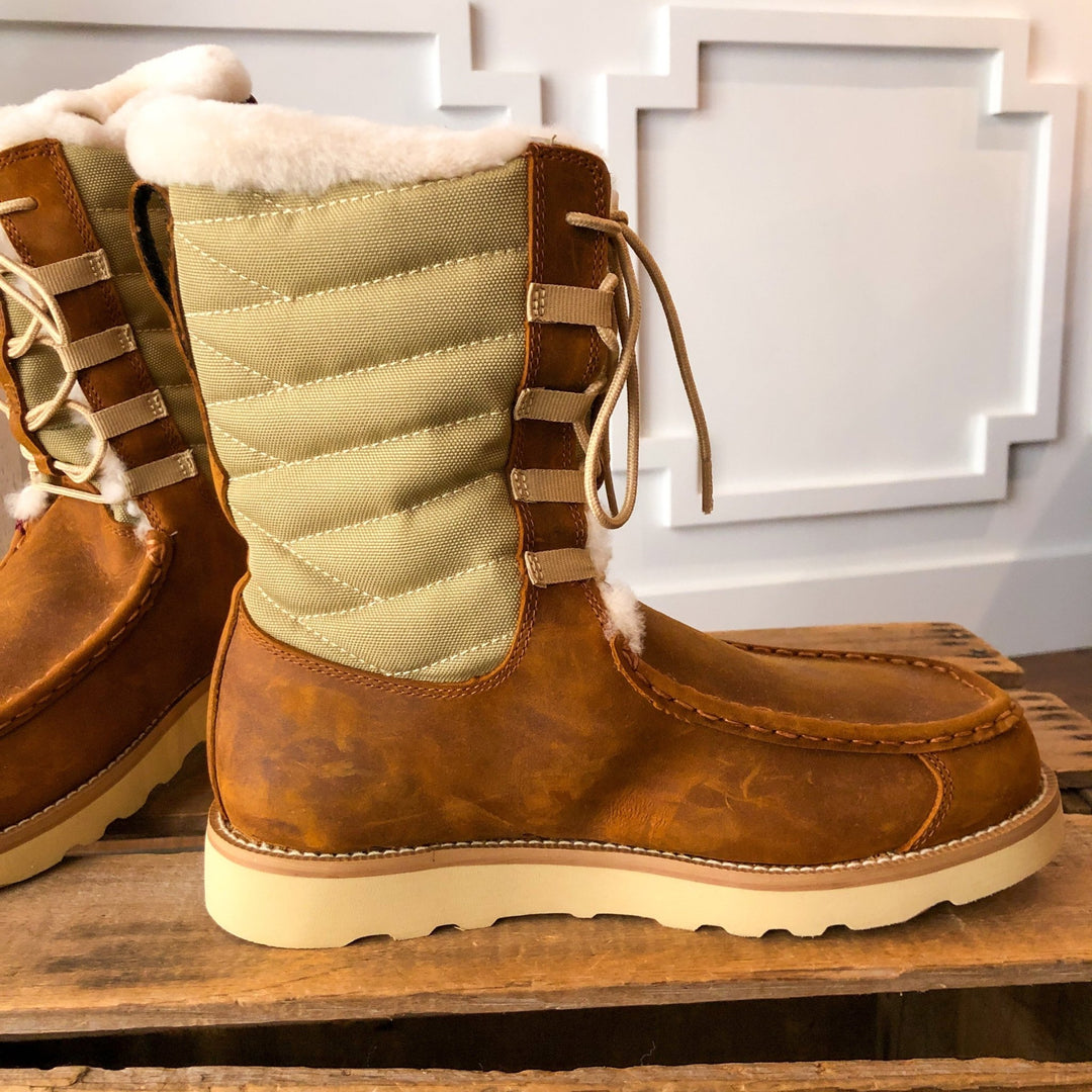 Telluride Leather Shearling Boots