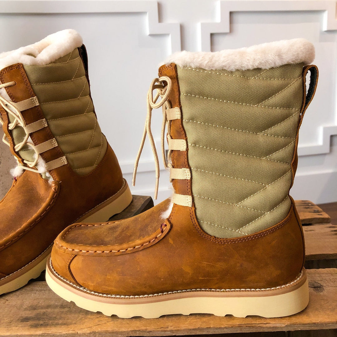 Telluride Leather Shearling Boots