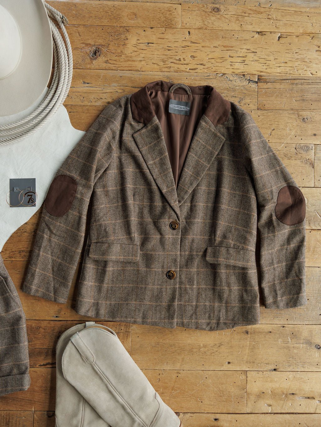 Westover Hills Herringbone Blazer Set