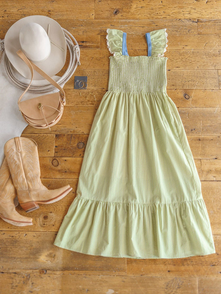 Tonganoxie Key Lime Patterned Dress
