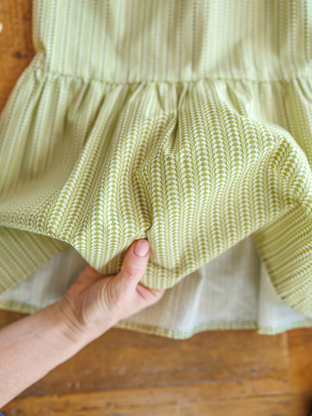 Tonganoxie Key Lime Patterned Dress