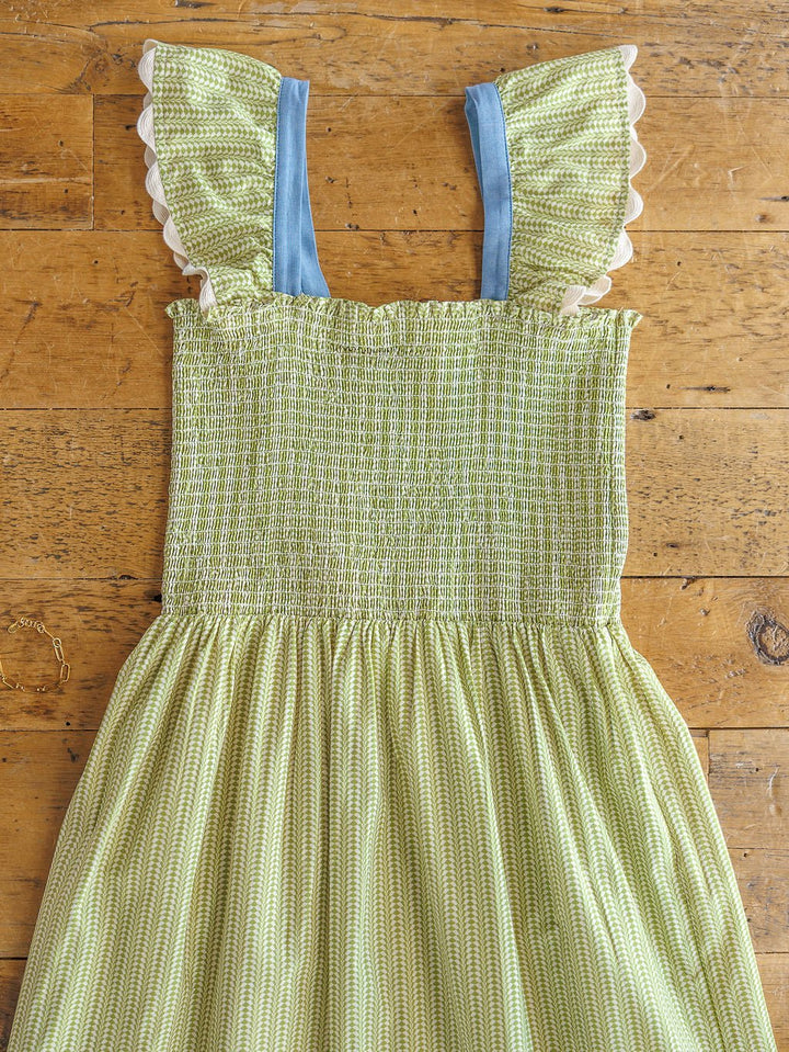 Tonganoxie Key Lime Patterned Dress