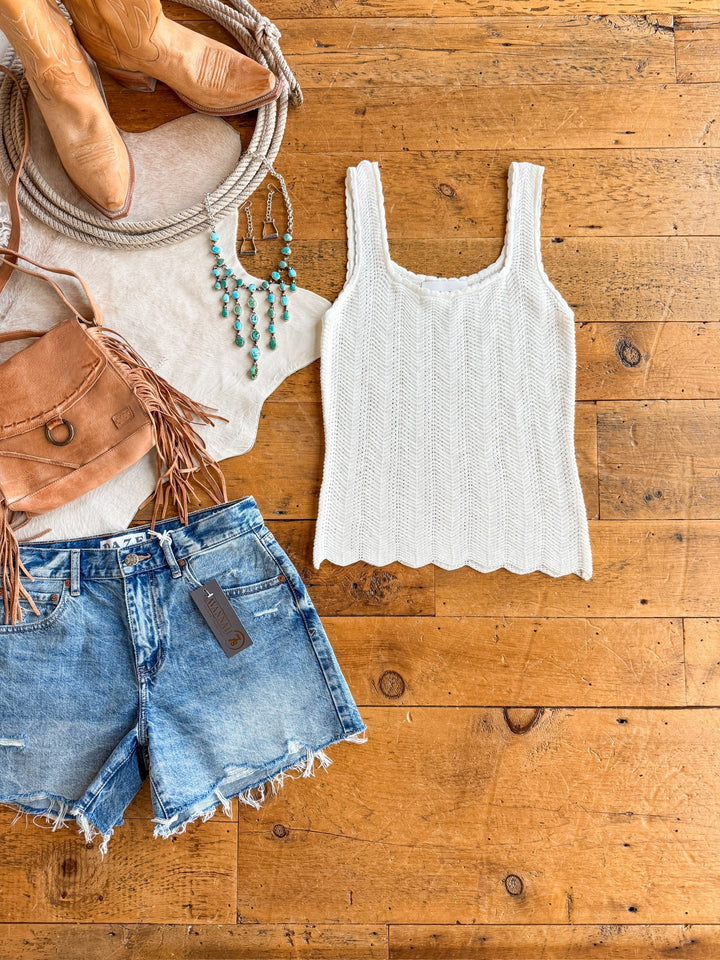 Townsend White Knit Tank