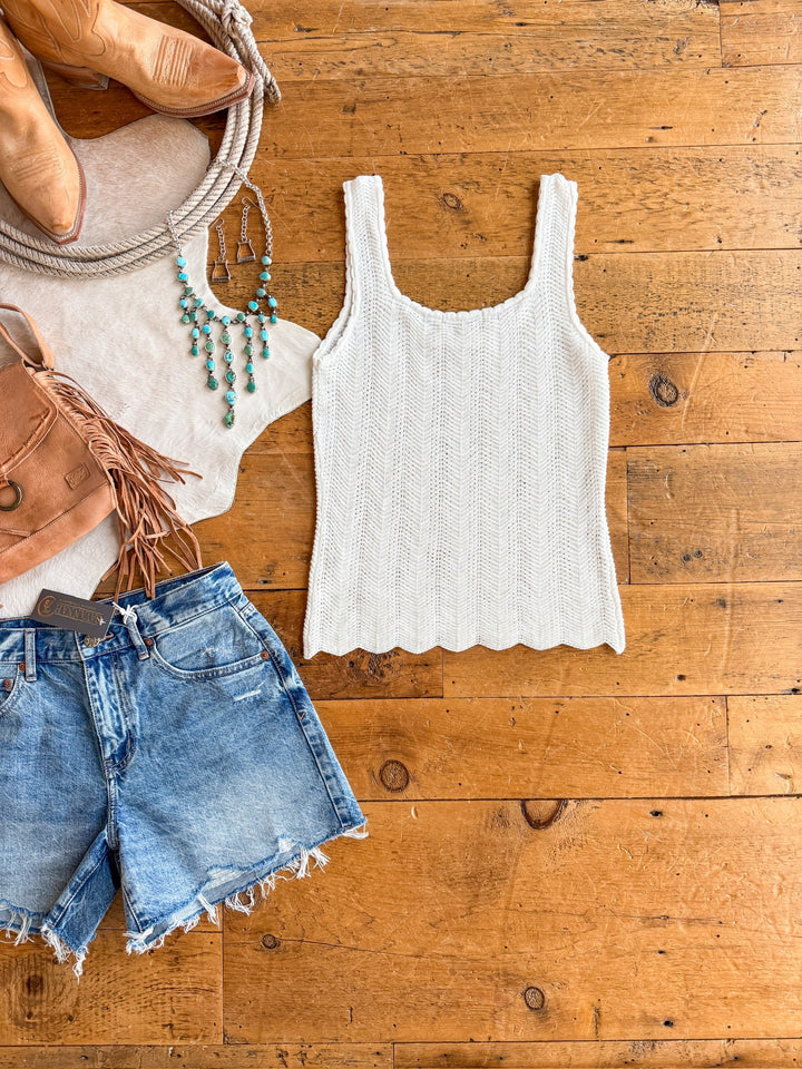 Townsend White Knit Tank