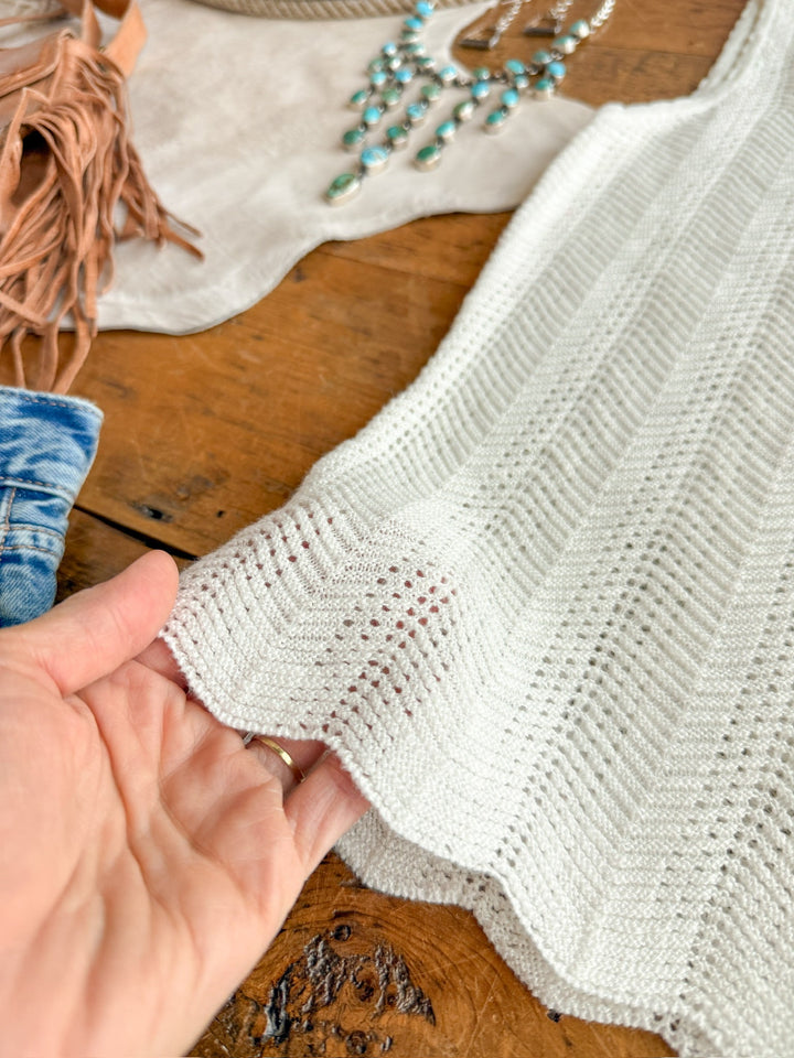Townsend White Knit Tank