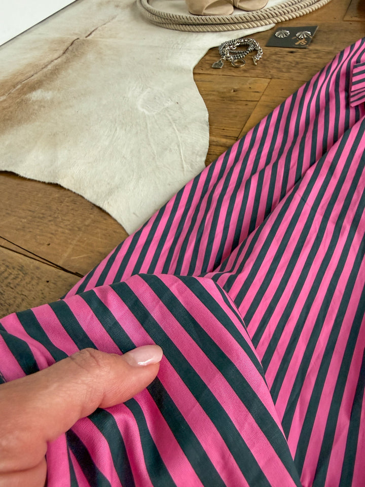 Tuscola Pink Striped Dress