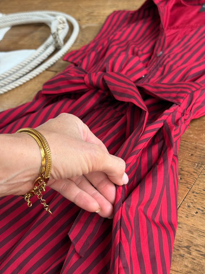 Tuscola Red Striped Dress