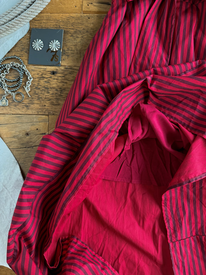 Tuscola Red Striped Dress