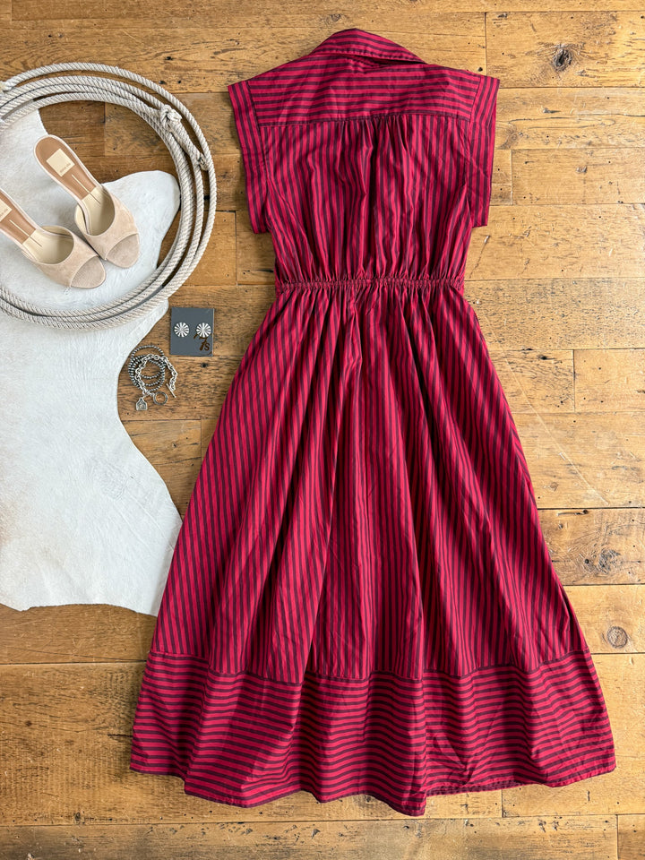 Tuscola Red Striped Dress