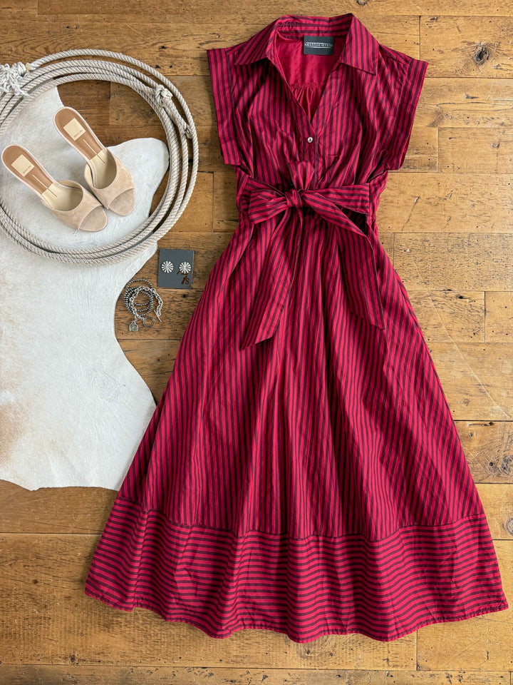 Tuscola Red Striped Dress