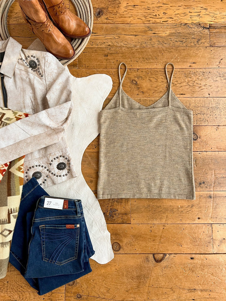 Vandalia Sage Wool Sleeveless Top