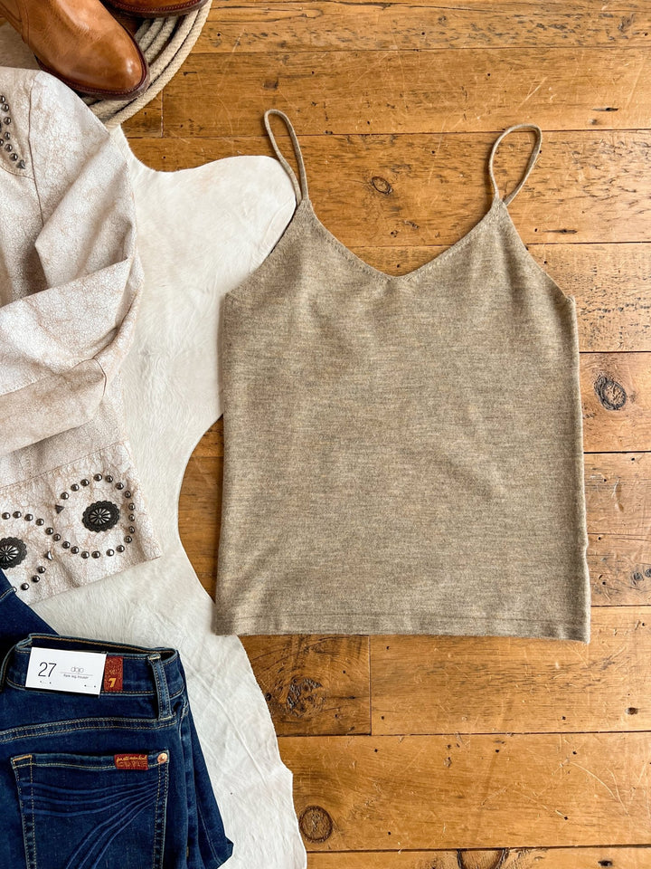 Vandalia Sage Wool Sleeveless Top
