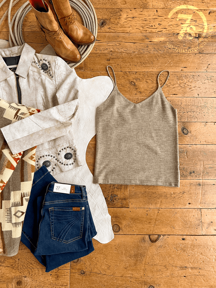 Vandalia Sage Wool Sleeveless Top