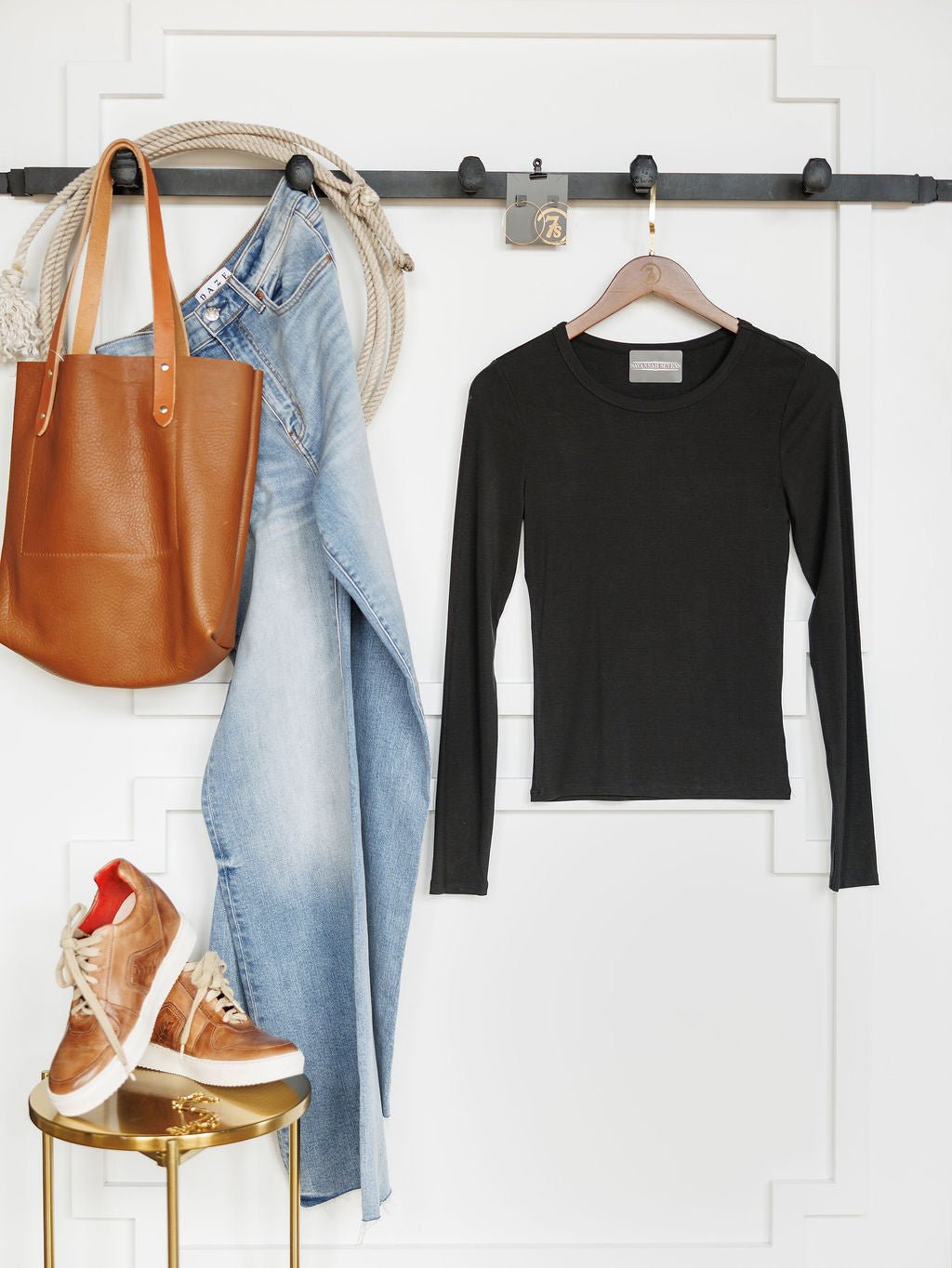 Verona Black Soft Stretch Top