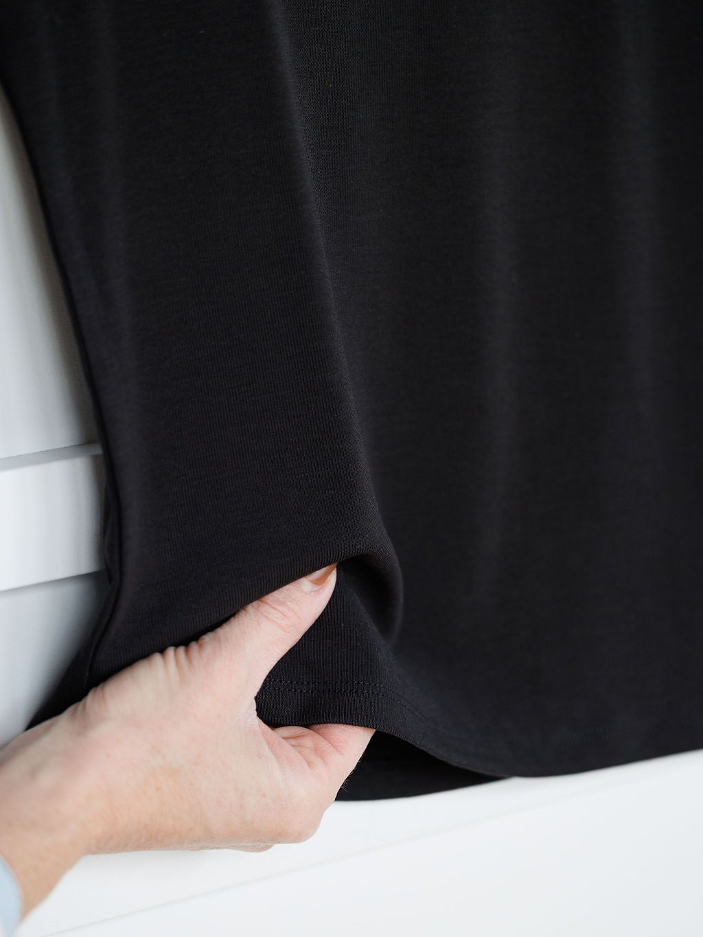 Verona Black Soft Stretch Top