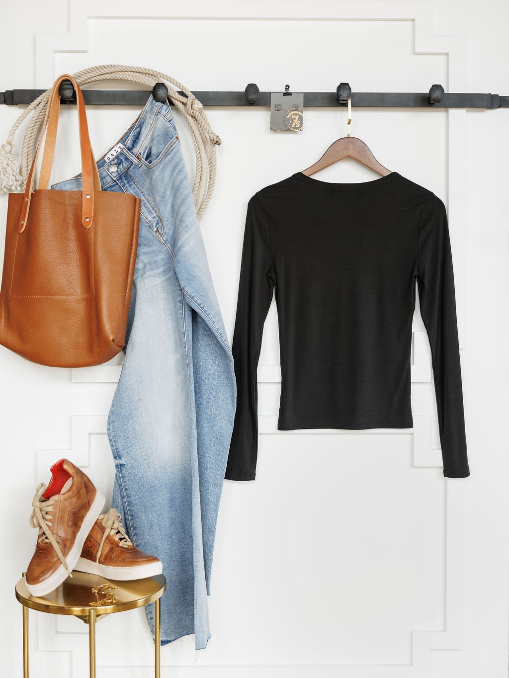 Verona Black Soft Stretch Top