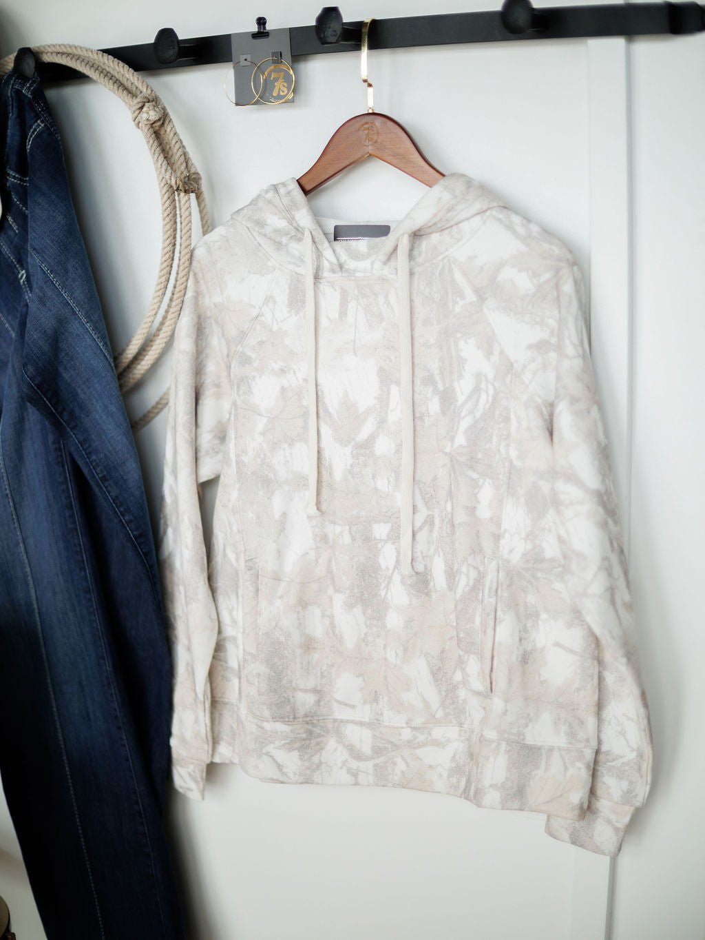 Wahpeton White Woodland Camo Hoodie
