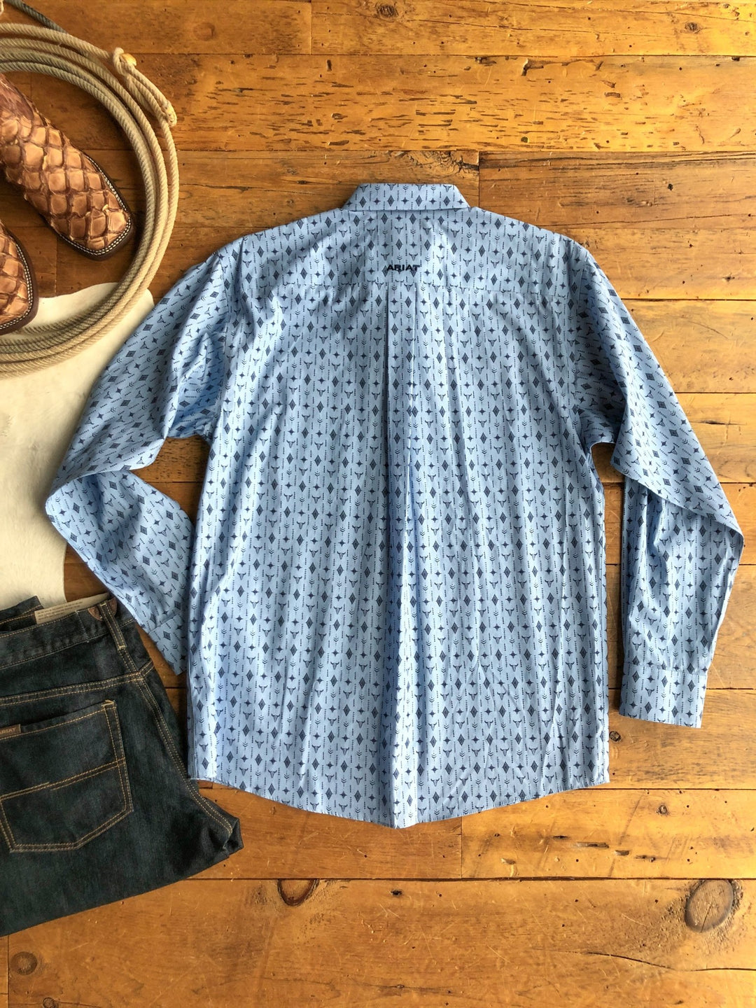 Warren Ariat Men's Western Graphic Button Up