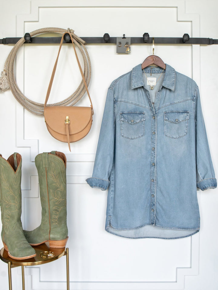 Waucoma Denim Button Up Dress