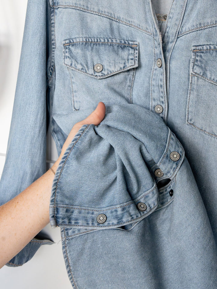 Waucoma Denim Button Up Dress