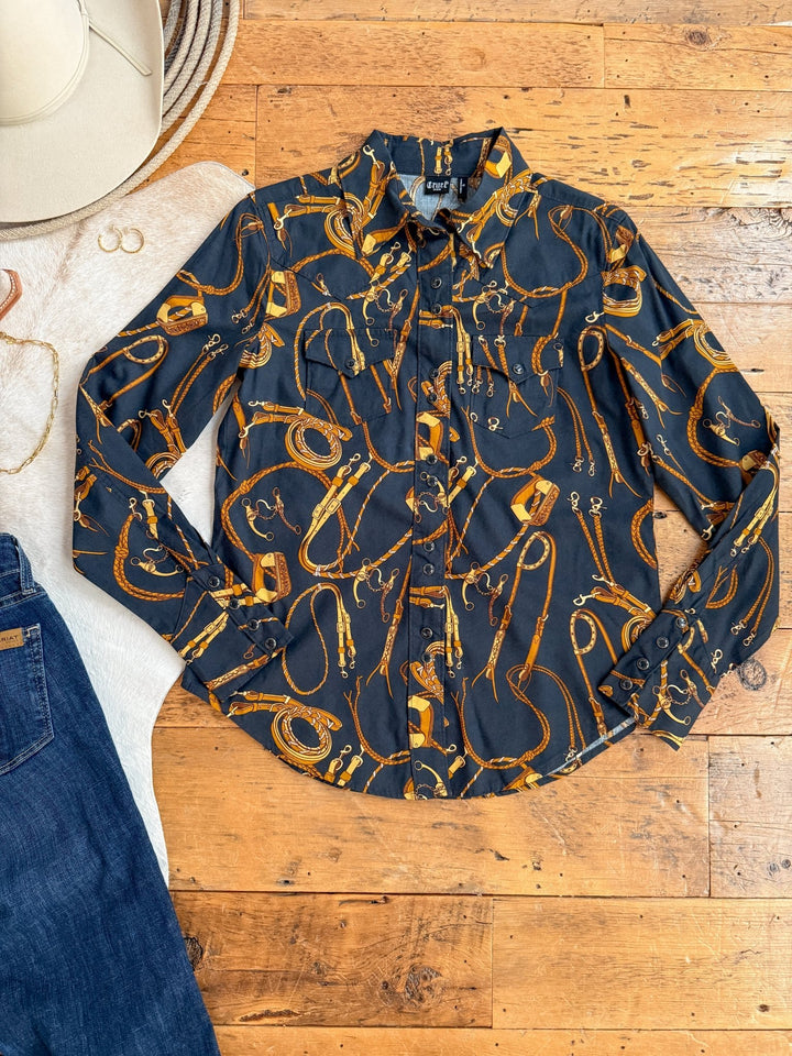 West Plains Tack Button Up Top