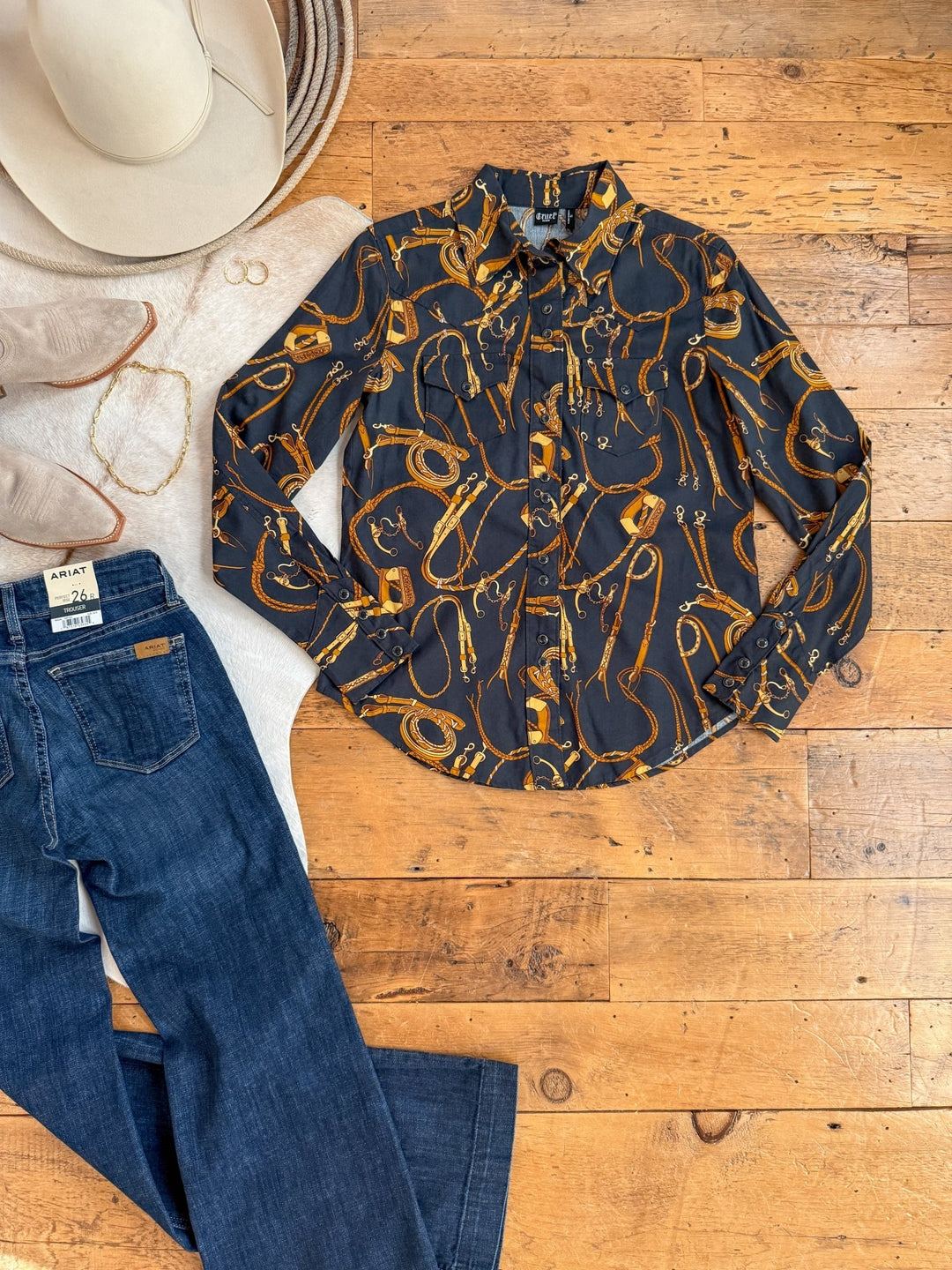 West Plains Tack Button Up Top