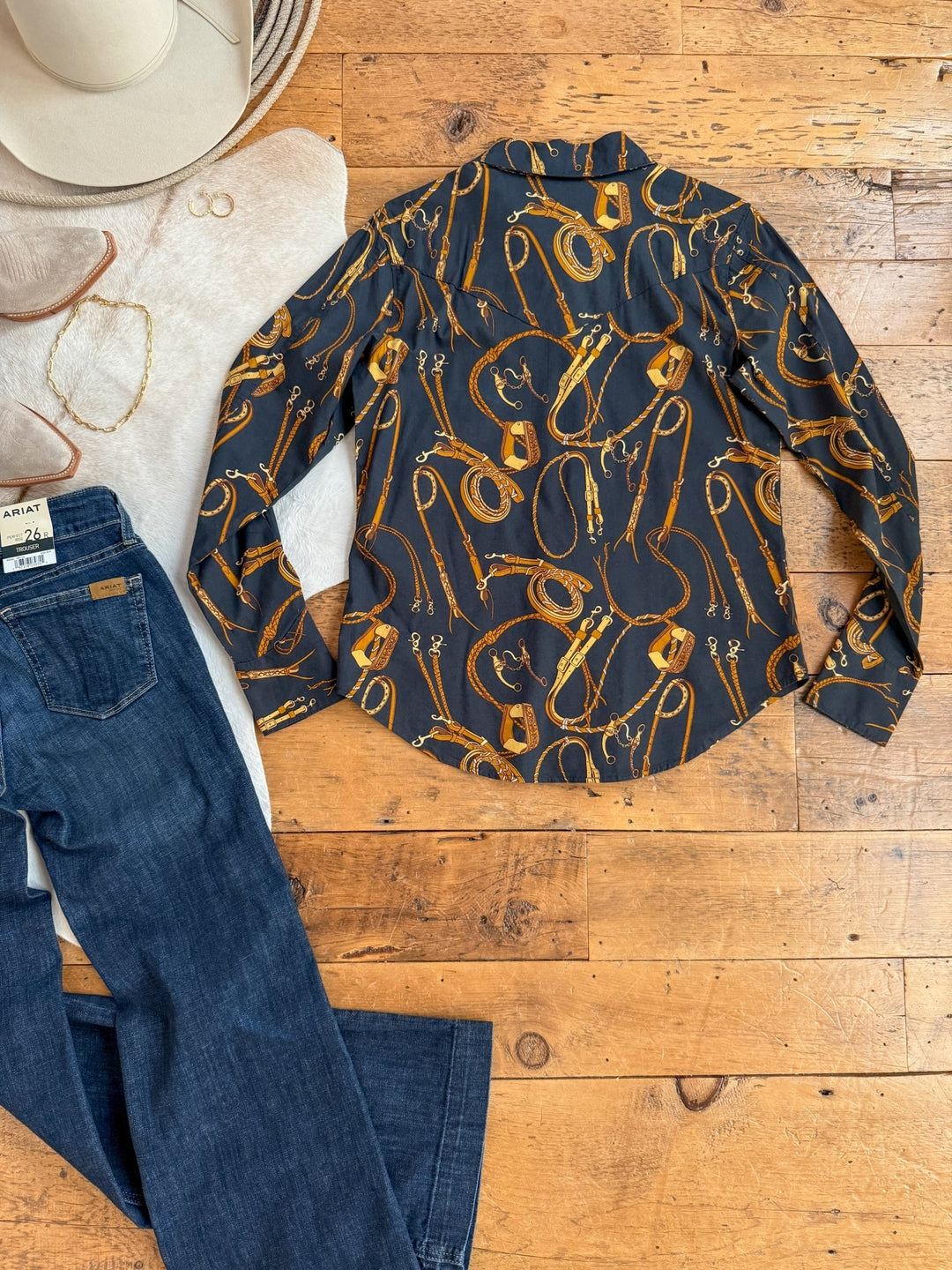 West Plains Tack Button Up Top