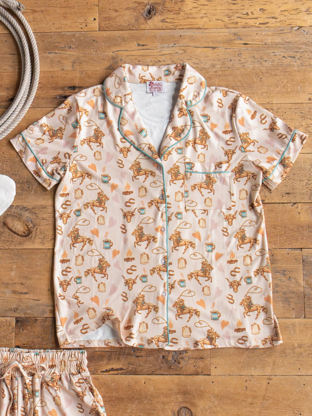 Westby Western Graphic Pajama Set