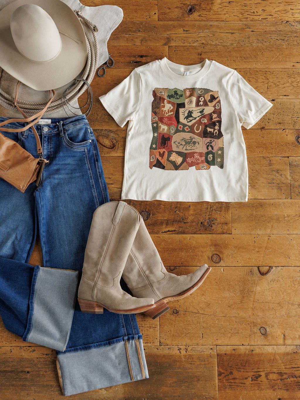 Western Quilt Graphic Tee