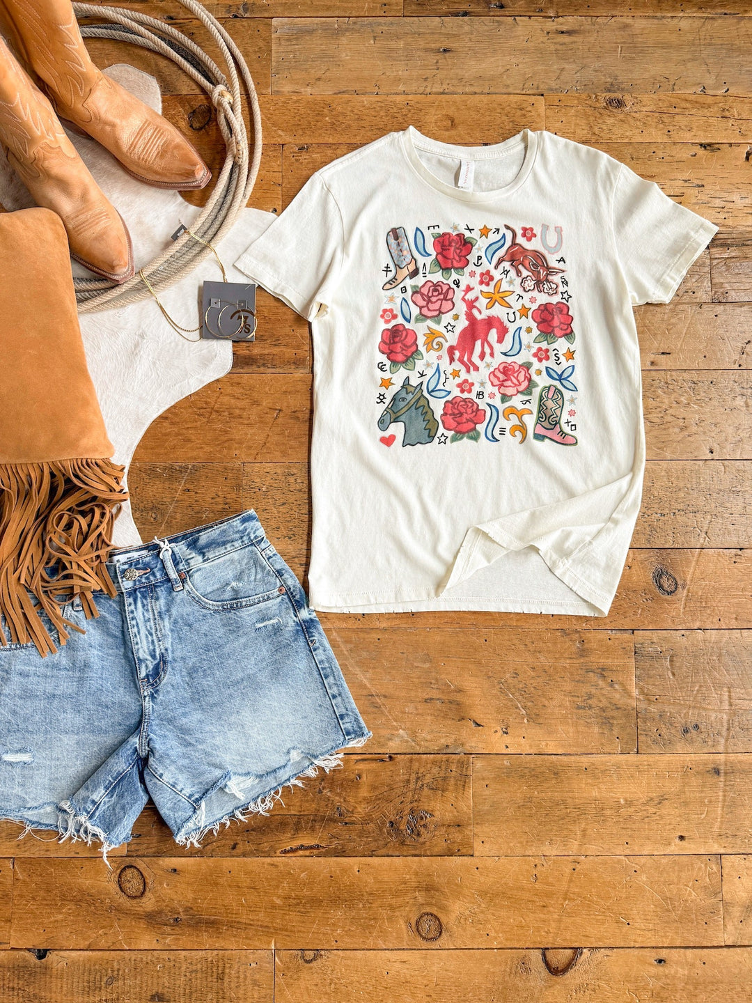 Western Rose Graphic Tee