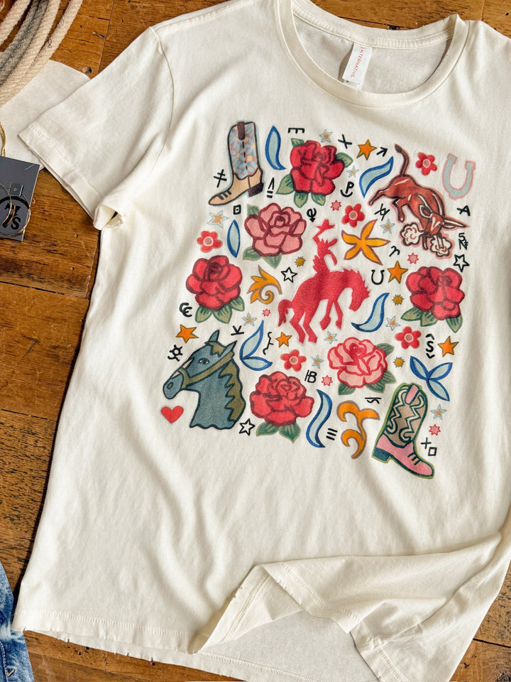Western Rose Graphic Tee
